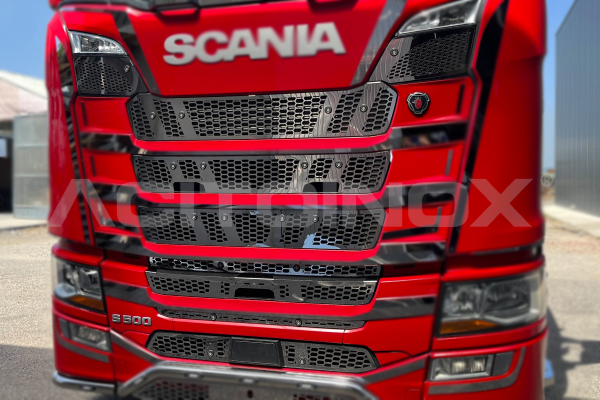 Mascherino V8 con LEDs | Adatto per Scania Serie S - NG